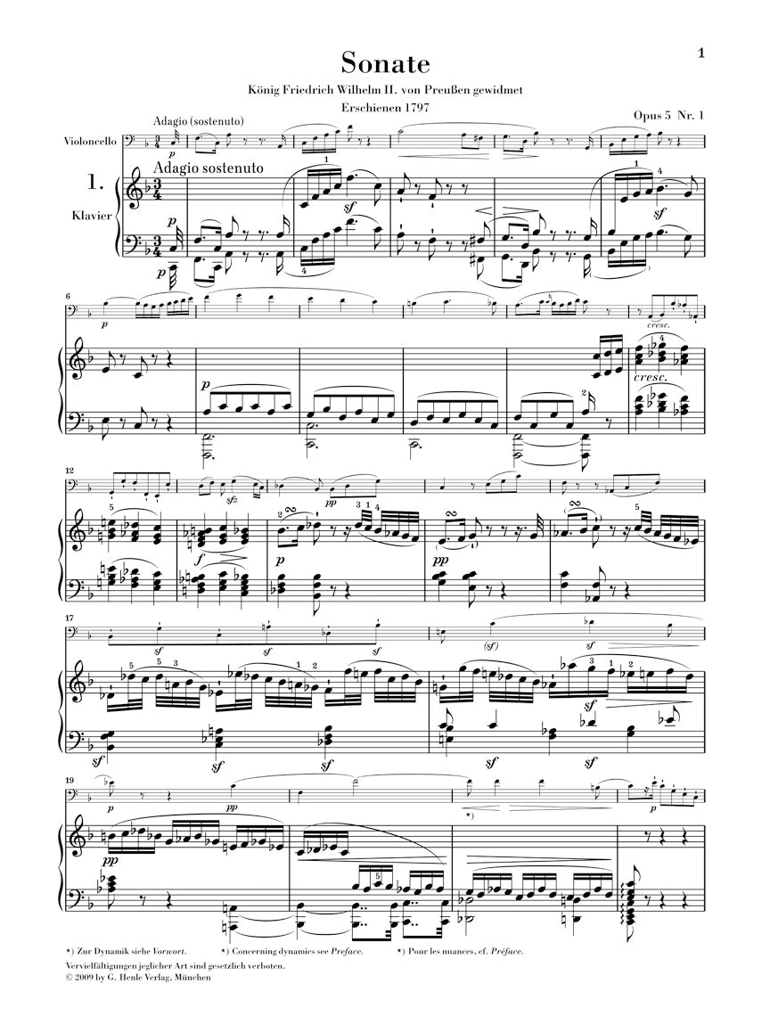 Beethoven Sonatas for Piano and Violoncello