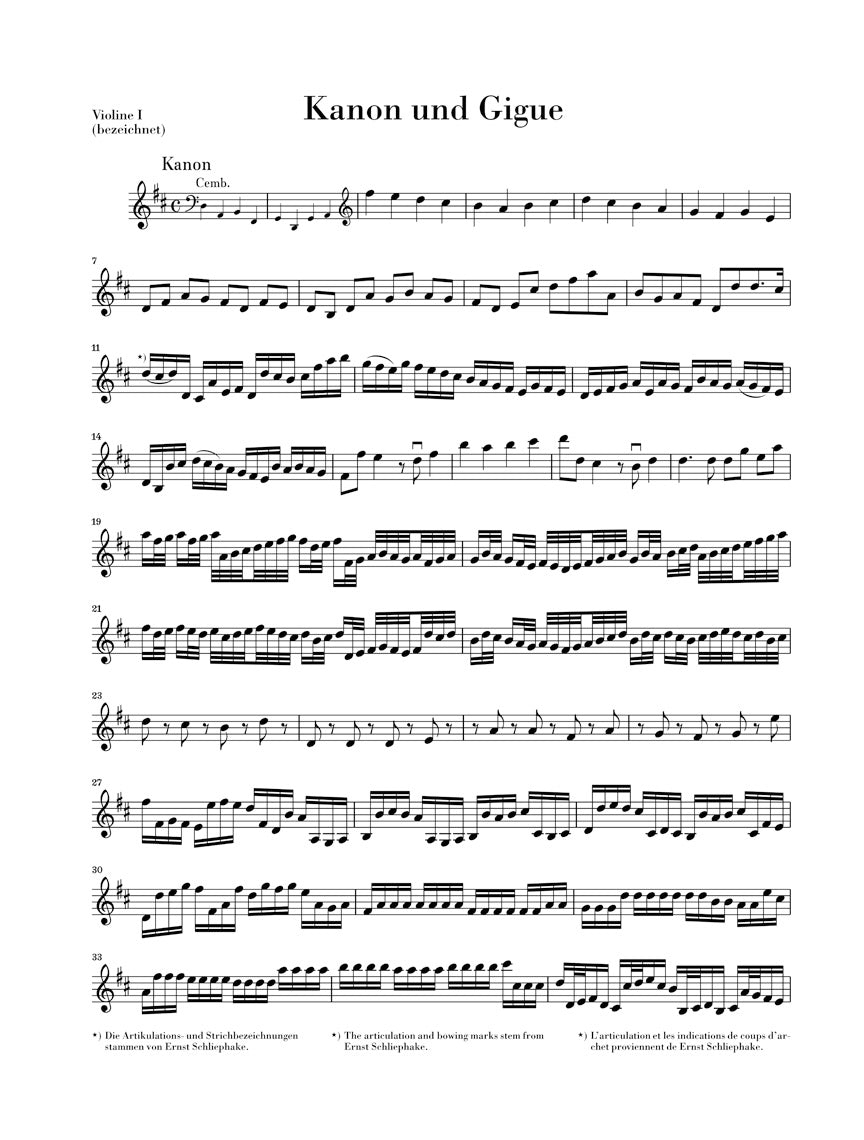 Pachelbel Canon and Gigue in D major