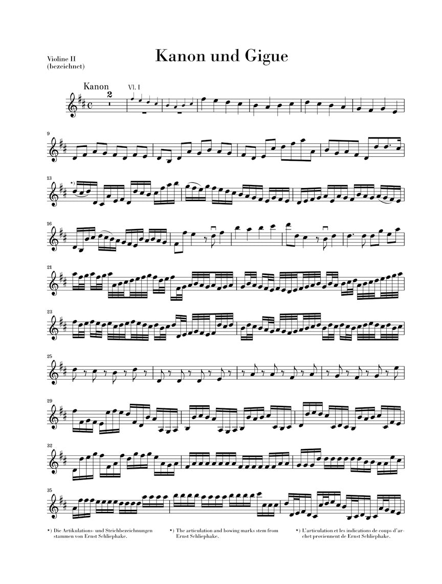 Pachelbel Canon and Gigue in D major