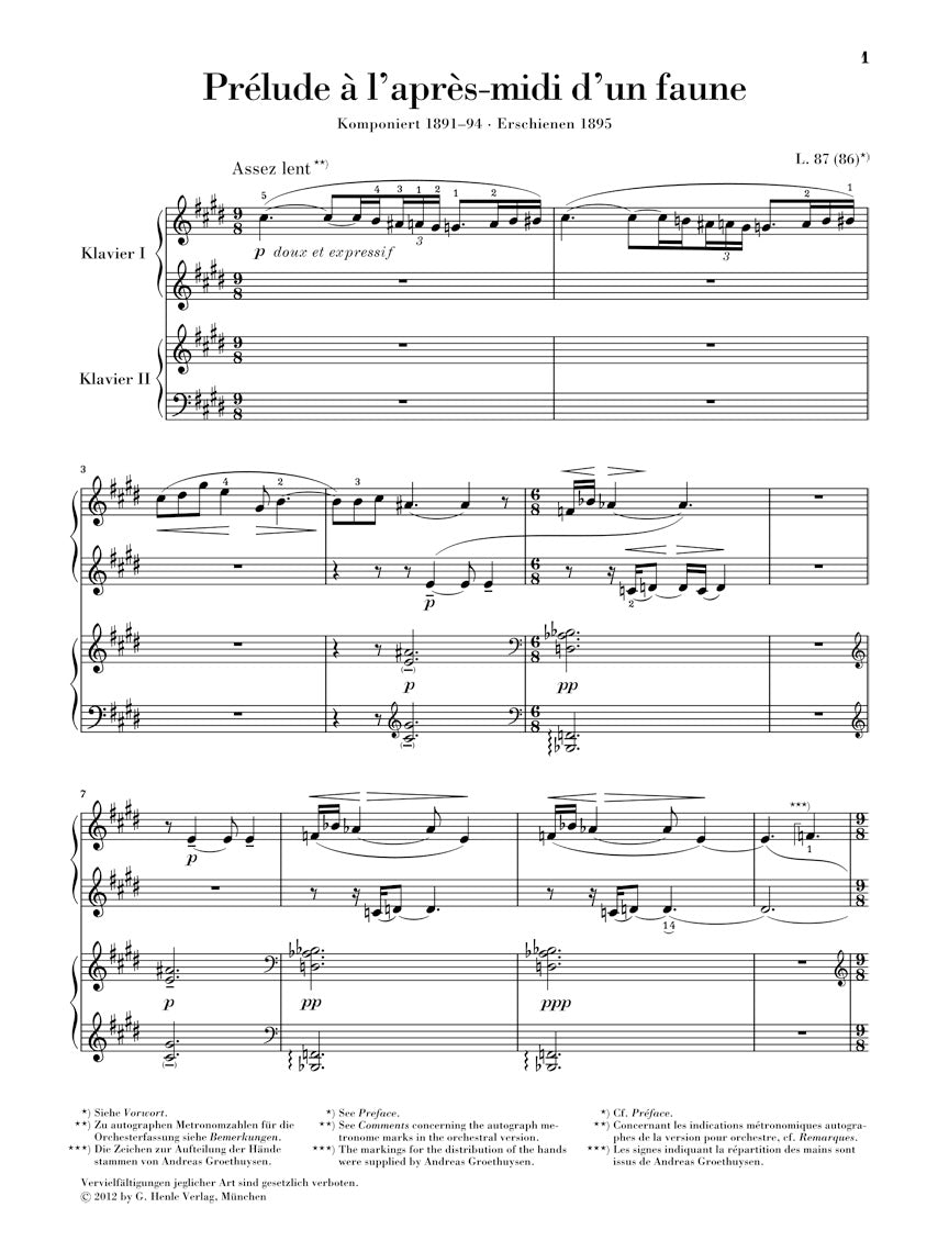 Debussy Works for Two Pianos