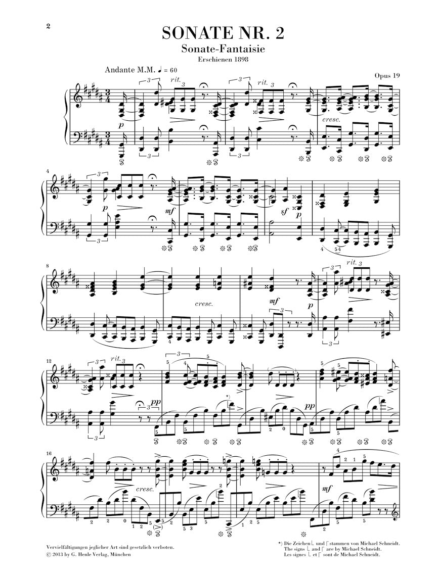 Scriabin: Piano Sonata No. 2 in G-sharp minor, Op. 19