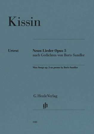 Kissin:  Nine Songs, Op. 5 on Poems by Boris Sandler