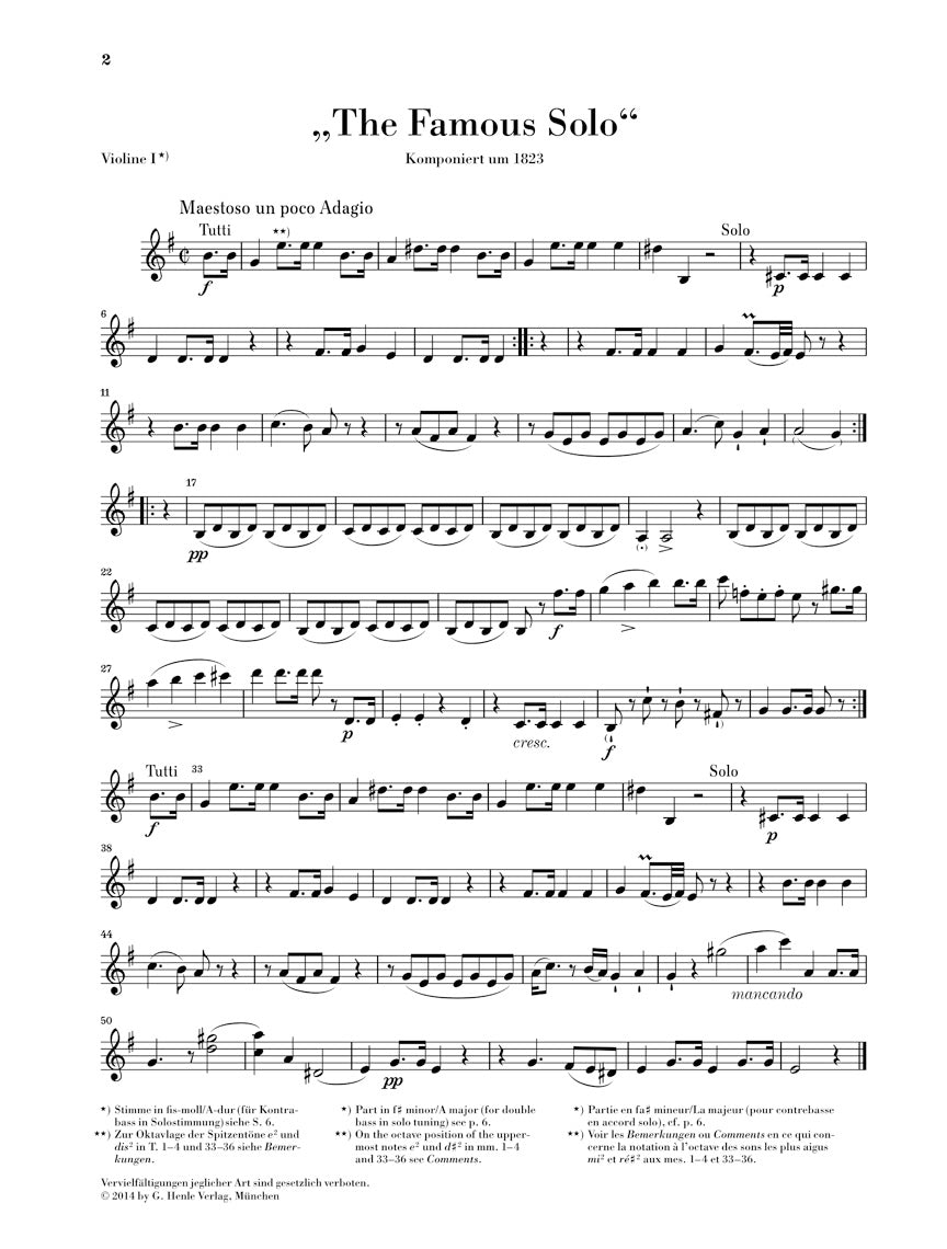 Dragonetti The Famous Solo