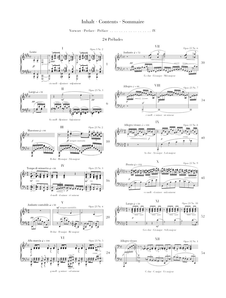 Rachmaninoff 24 Préludes