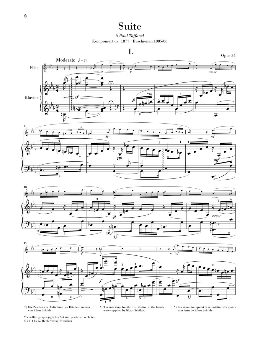Widor Suite Op. 34 For Flute And Piano