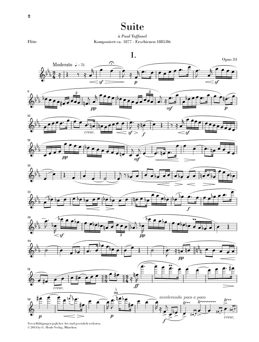 Widor Suite Op. 34 For Flute And Piano