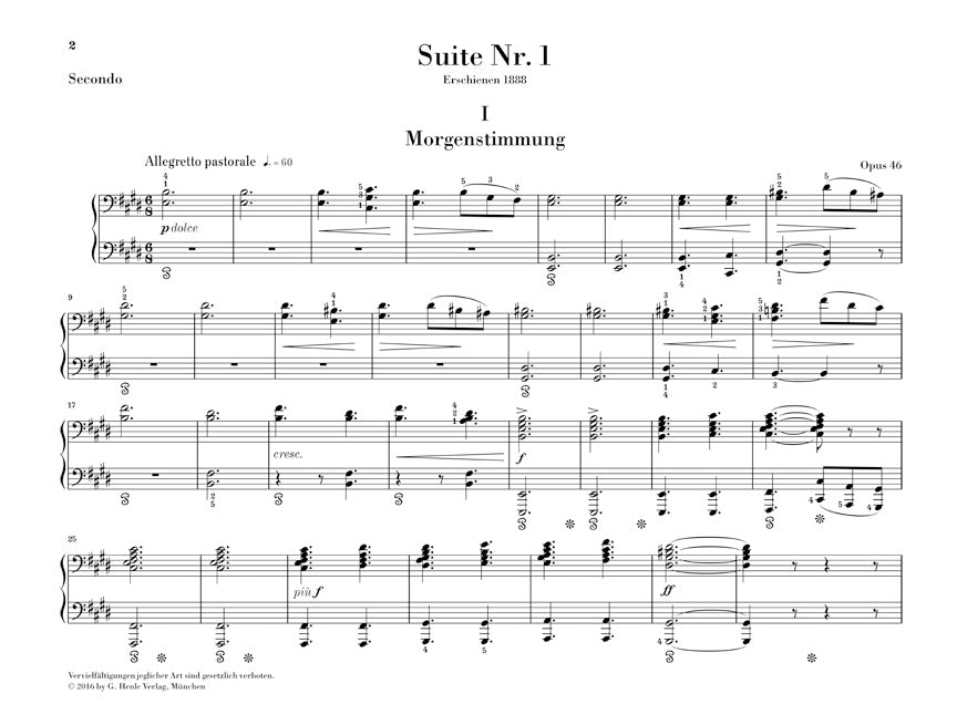 Grieg: Peer Gynt Suites (version for piano four hands)