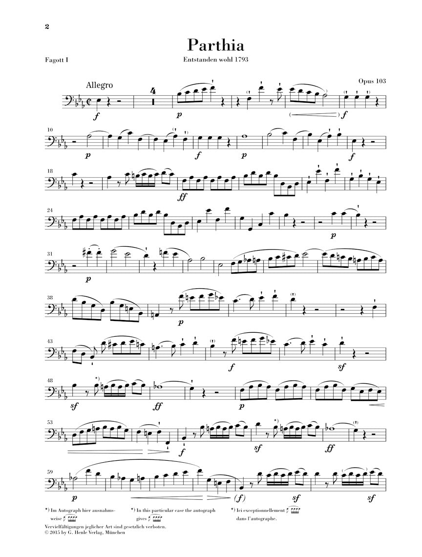 Beethoven Parthia Opus 103 and Rondo WoO 24