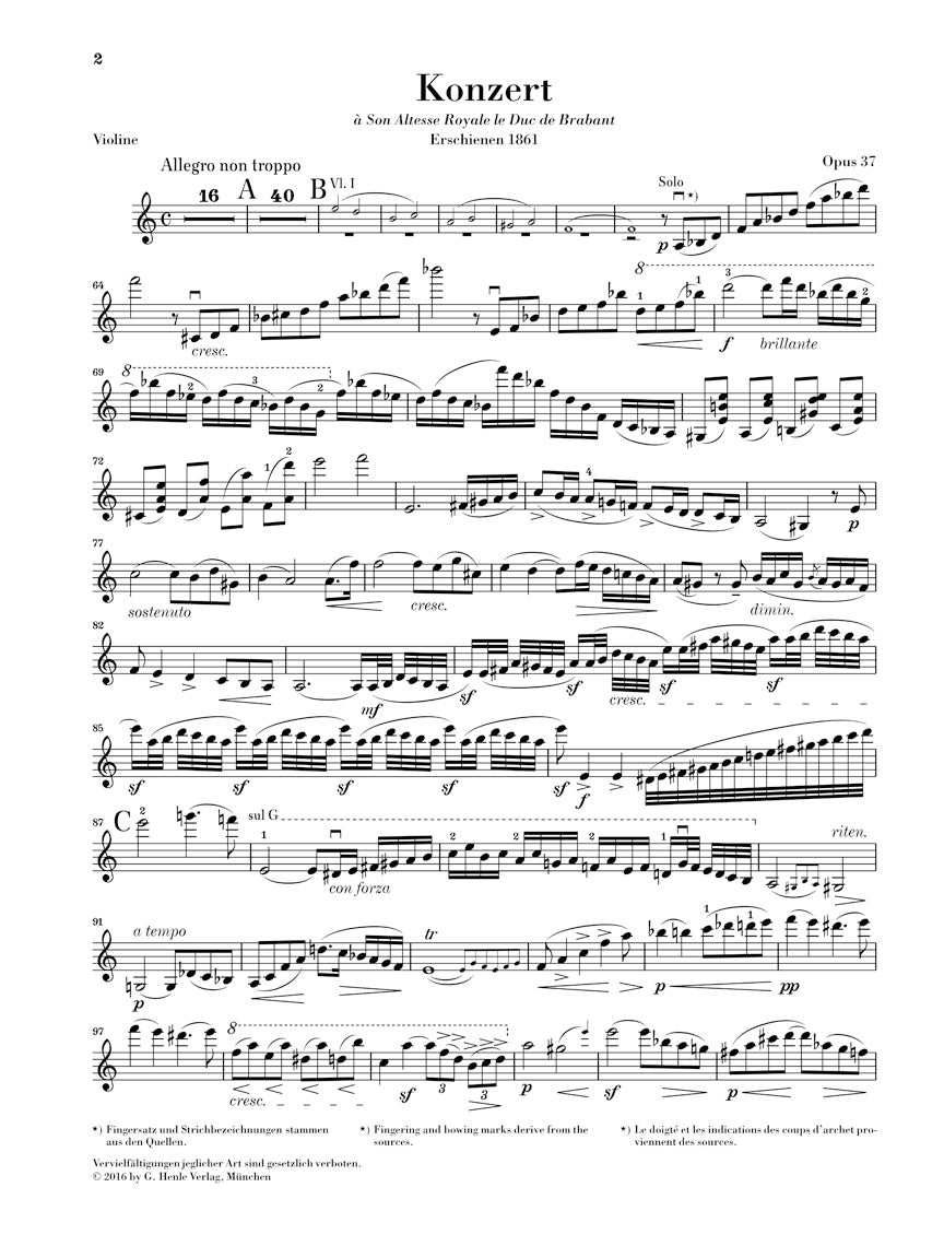 Vieuxtemps Violin Concerto No. 5 in A minor, Op. 37