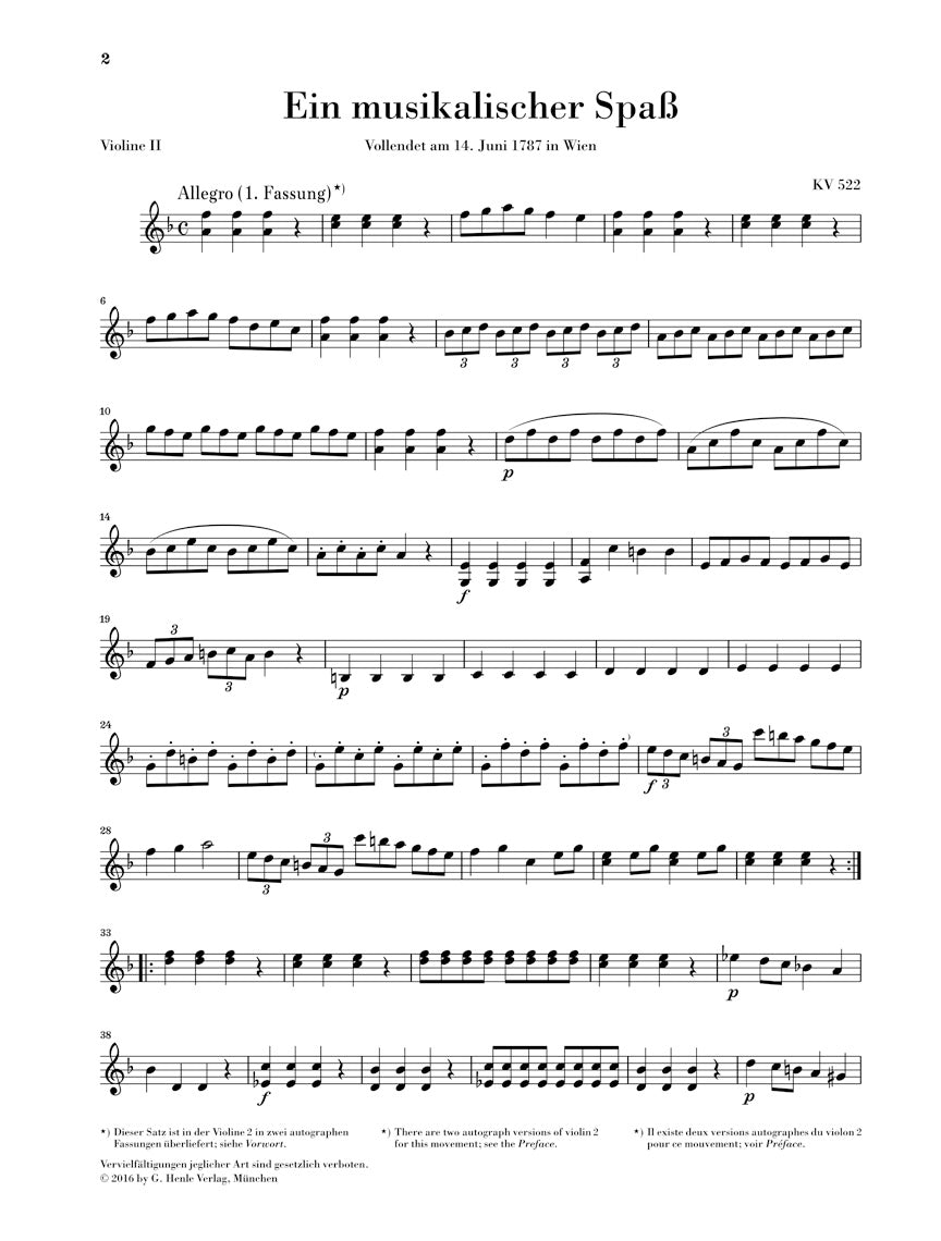 Mozart A Musical Joke K 522