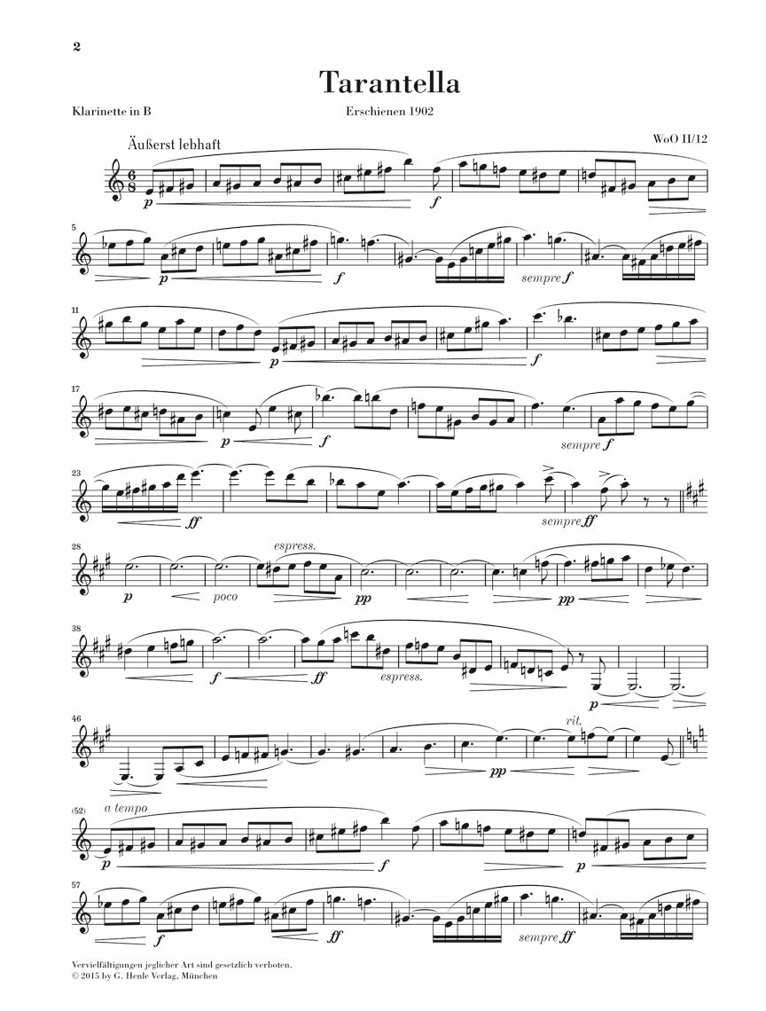 Reger Tarantella and Album Leaf