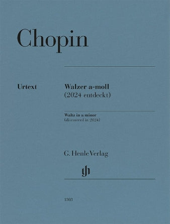 Chopin:  Waltz In A Minor Piano with Facsimile for Piano Solo