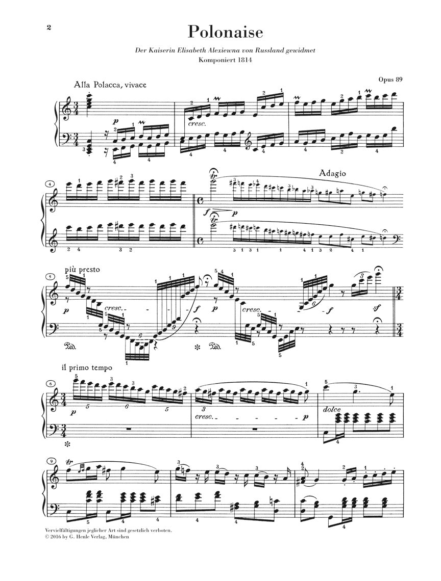 Beethoven Polonaise in C Major, Op. 89