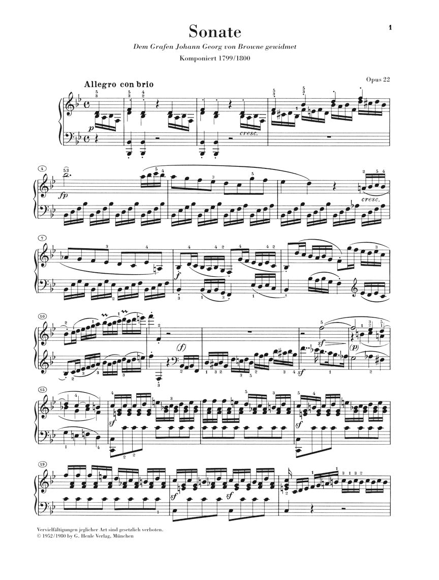 Beethoven Piano Sonata No. 11 in B-flat Major, Op. 22
