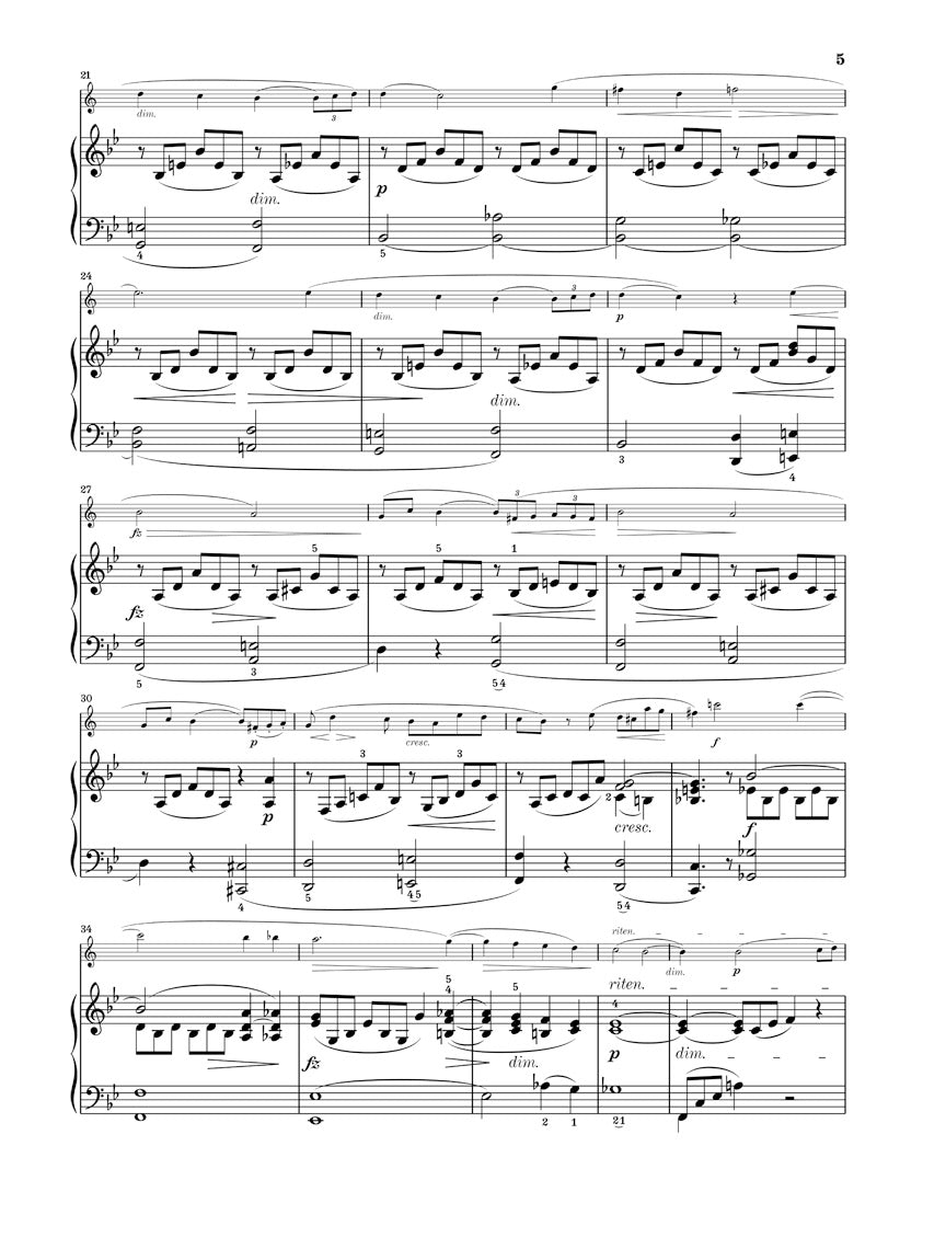 Gade Fantasy Pieces Op. 43 Clarinet And Piano