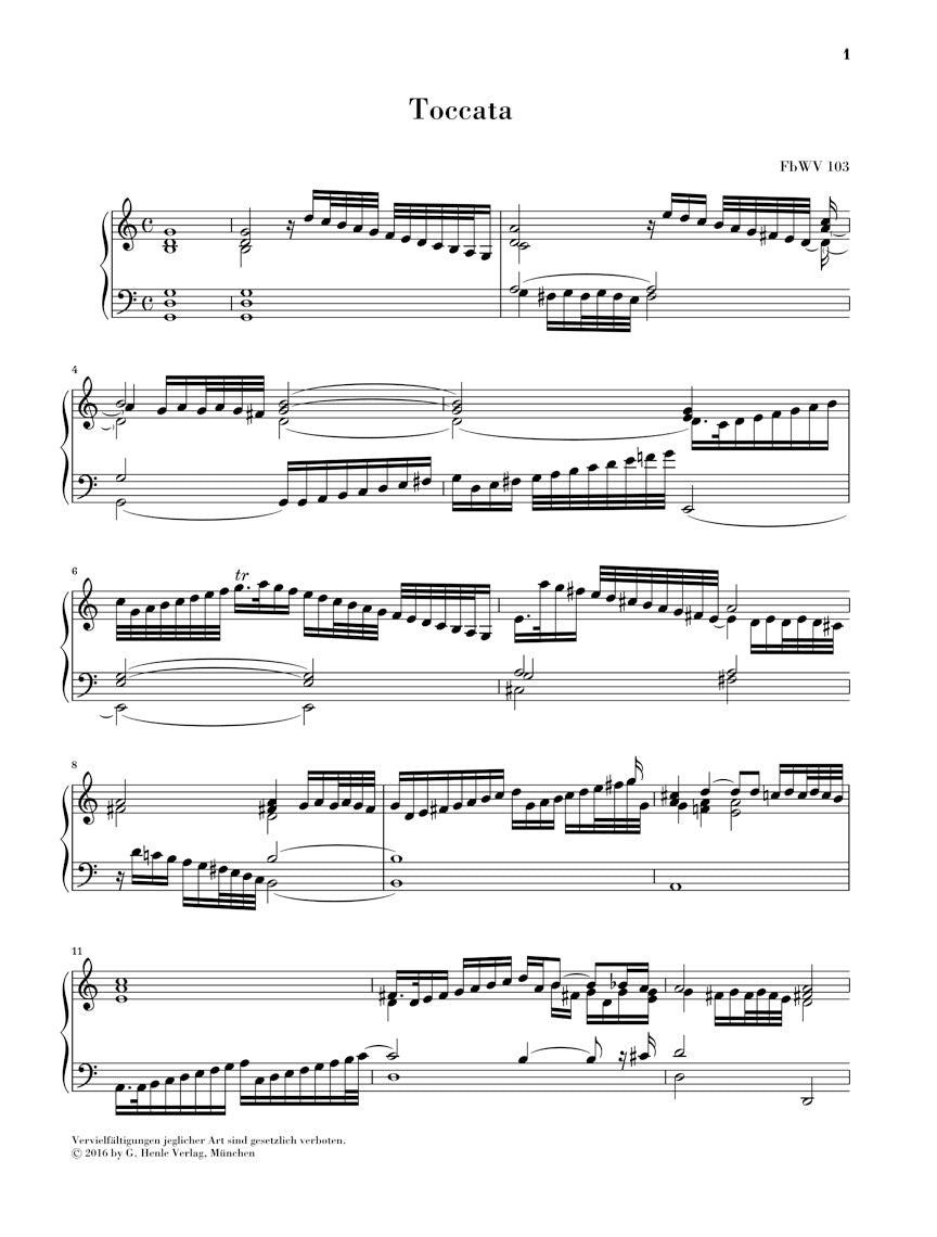 Froberger Selected Works For Keyboard Piano Solo