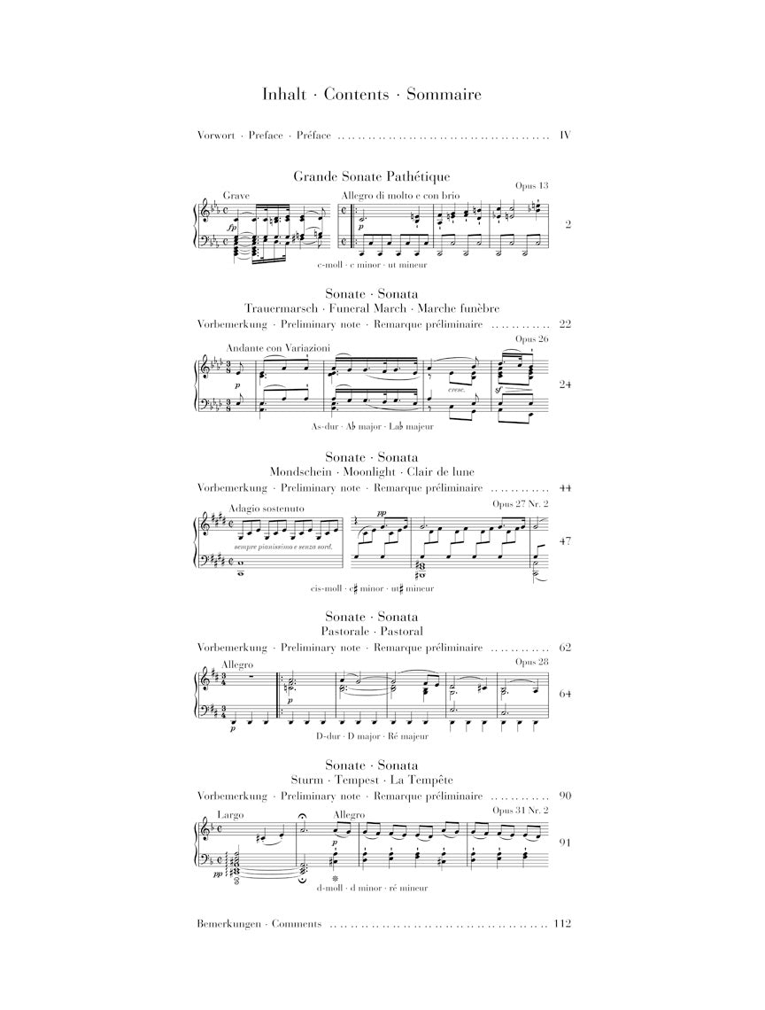 Beethoven 5 Famous Piano Sonatas