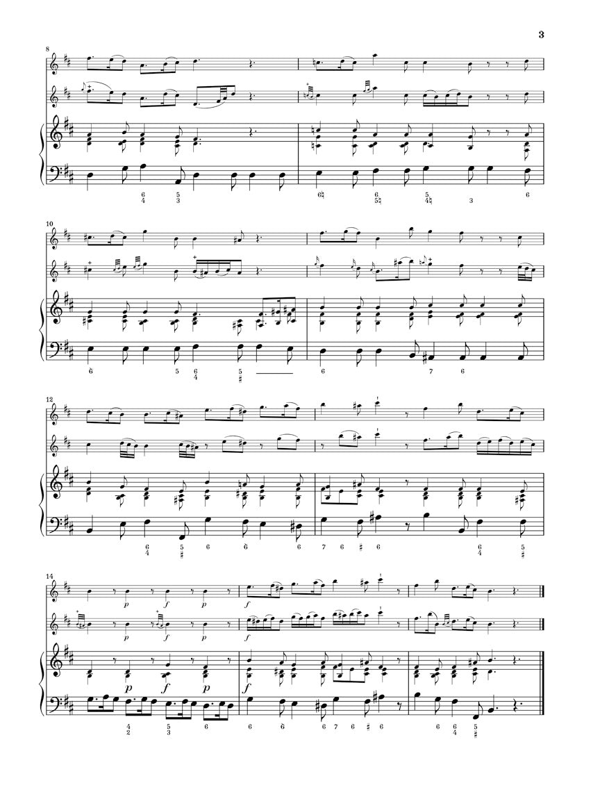 Telemann Methodical Sonatas for Flute or Violin and Continuo - Vol. 2