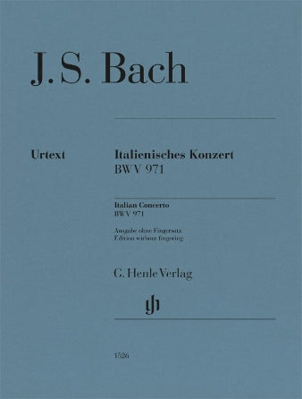Bach: Italian Concerto, BWV 971 Piano Solo  without fingering