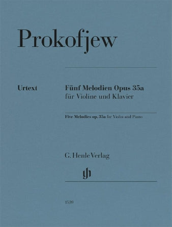Prokofiev: Five Melodies Op. 35a Violin and Piano