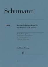 Schumann: Twelve Poems Op. 35, Set of Songs on Texts by Kerner (Medium)