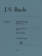 Bach Partita No. 1 in B-Flat Major - No Fingering