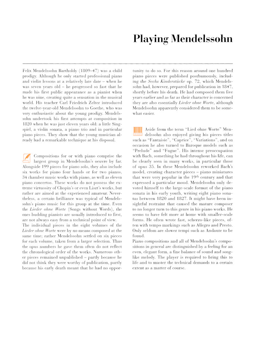 Mendelssohn - At the Piano