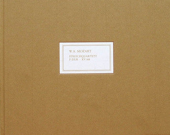 Mozart: String Quartet in F Major K168 Facsimile