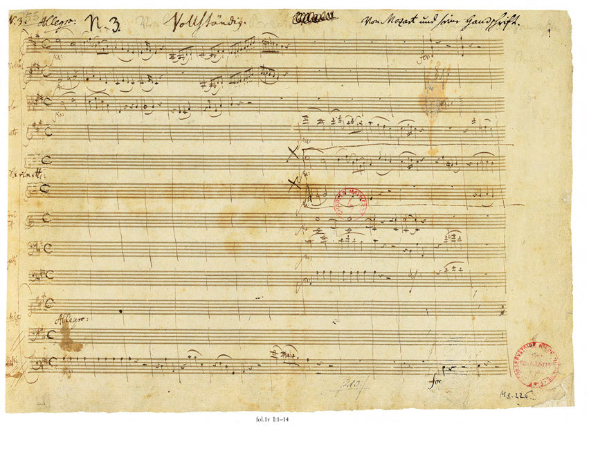 Mozart Piano Concerto in A Major K488 Facsimile