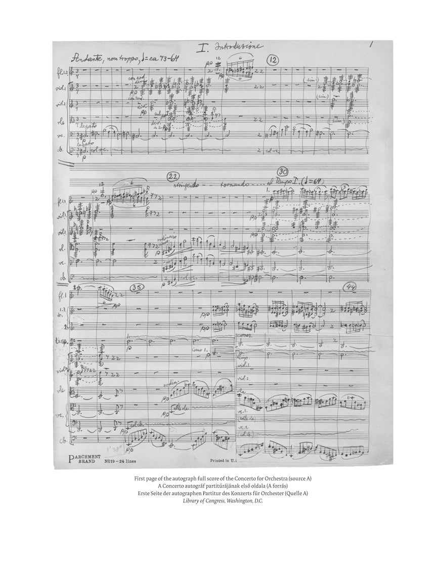 Bartok Concerto for Orchestra Complete Edition with Critical Report Vol. 24 (cloth hardcover)