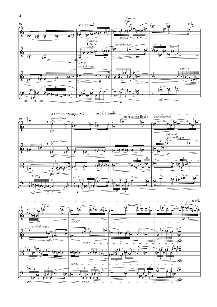 Berg: String Quartet, No. 3 (Study Score)