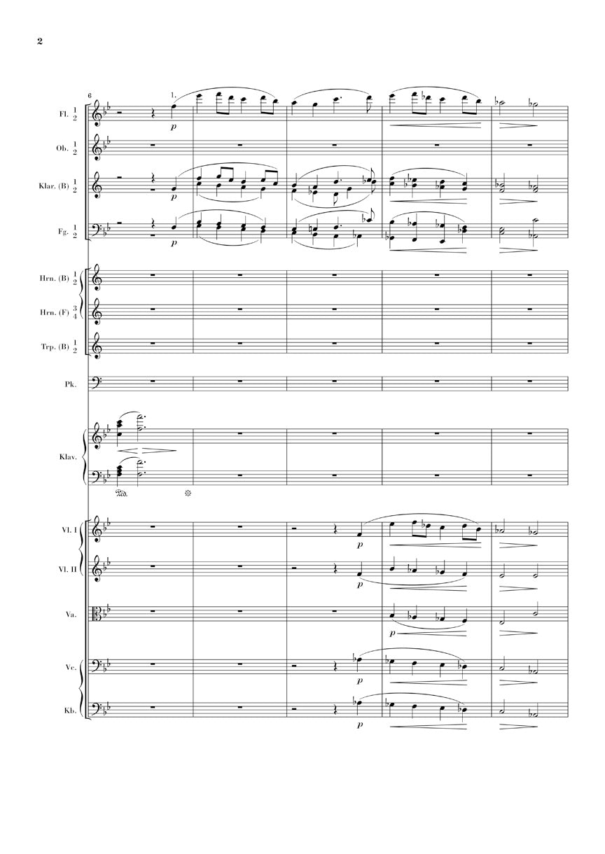 Brahms Piano Concerto No. 2, Op. 83 - Study Score