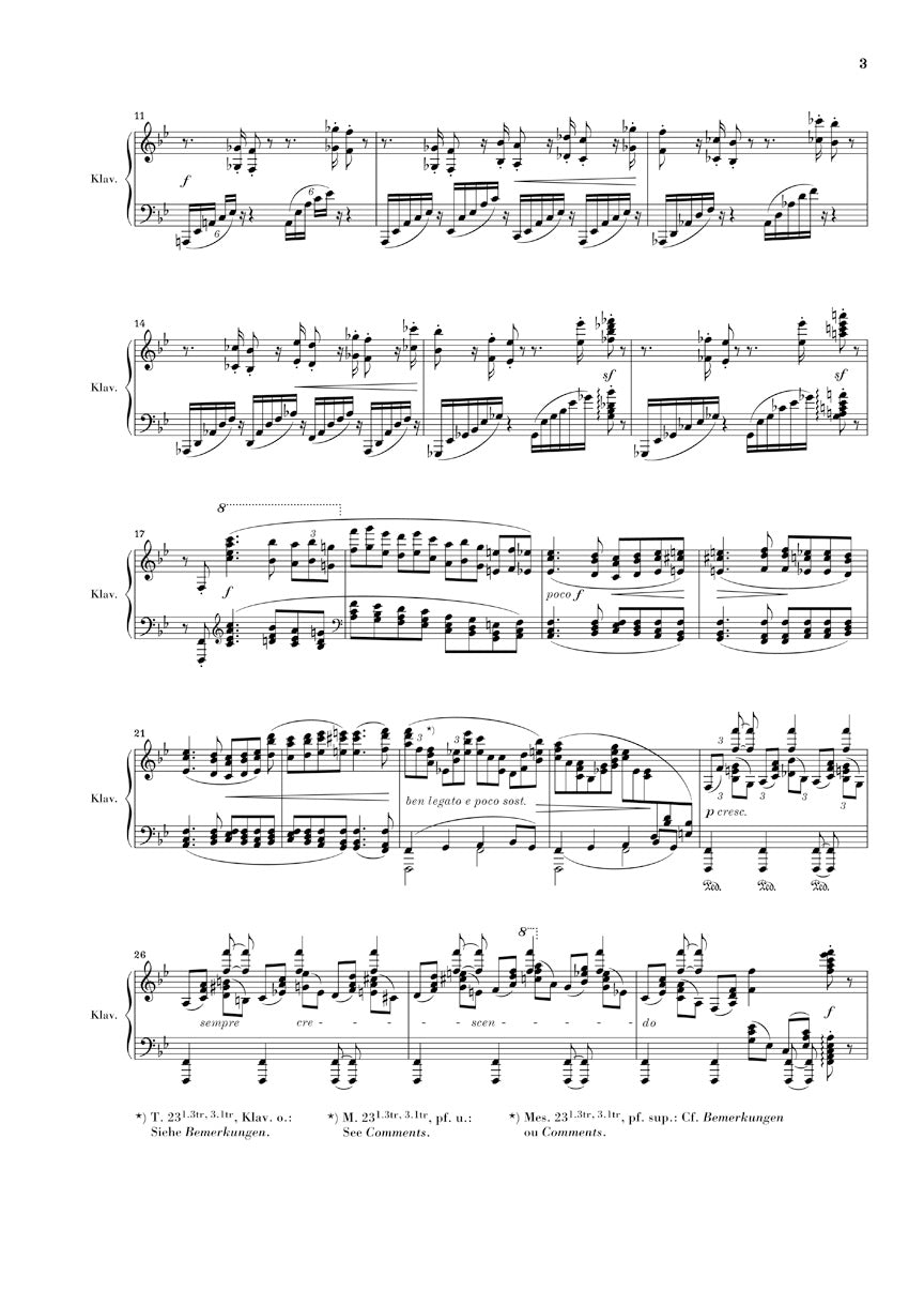 Brahms Piano Concerto No. 2, Op. 83 - Study Score