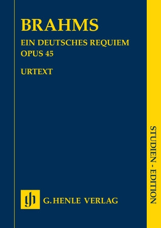 Brahms German Requiem Op. 45 Study Score