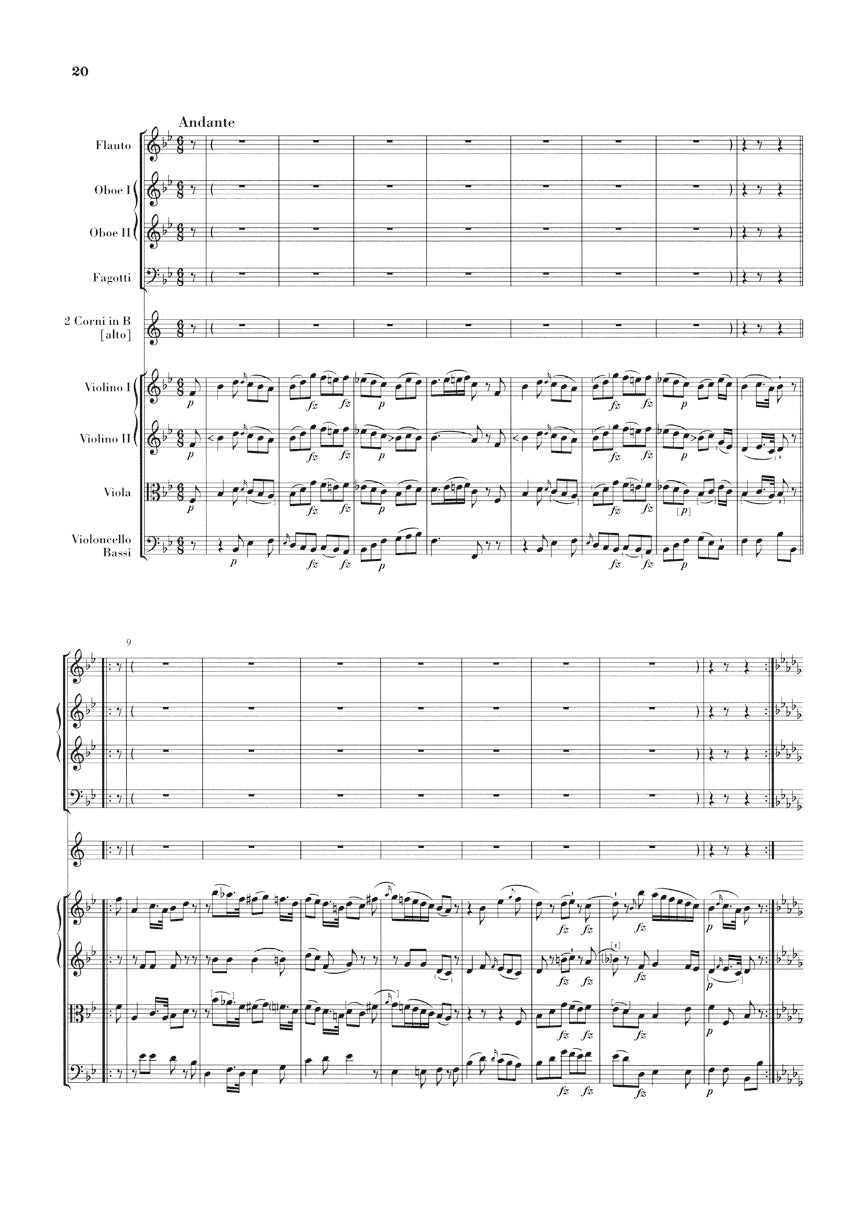 Haydn Symphony E-Flat Major Hob. I:84 Orchestra Study Score