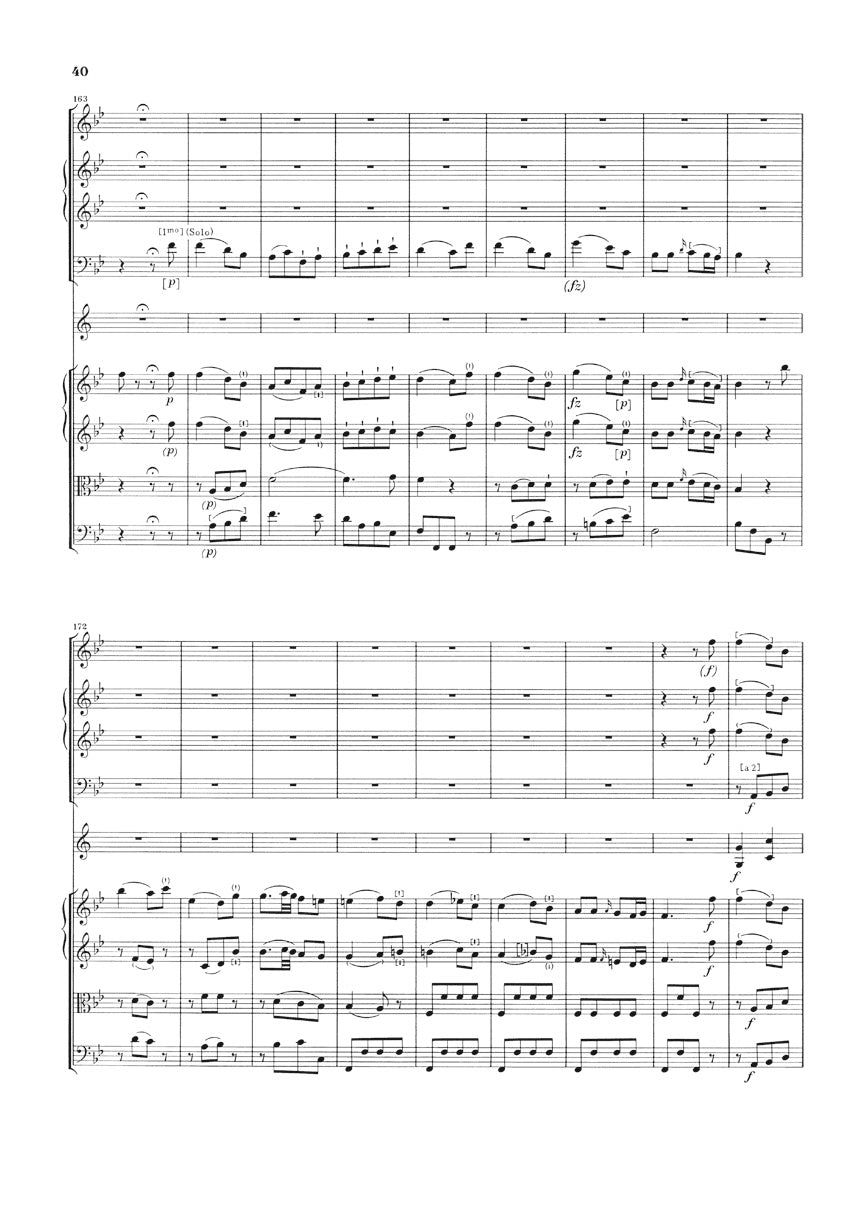 Haydn Symphony B-Flat Major Hob. I:85 (La Reine) Orchestra Study Score