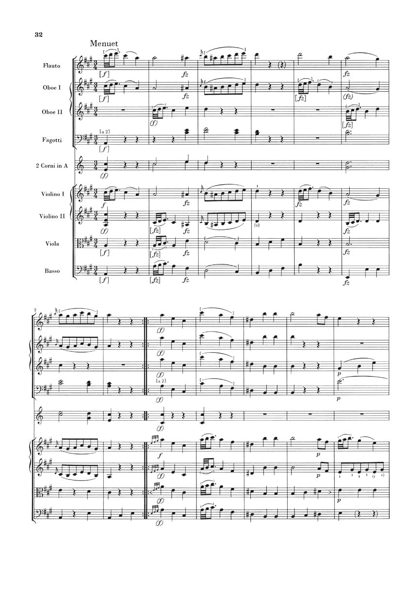 Haydn Symphony a Major Hob. I:87 Orchestra Study Score