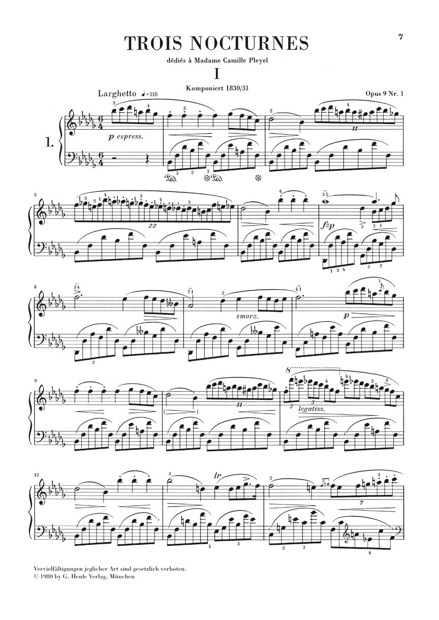 Chopin Nocturnes Study Score