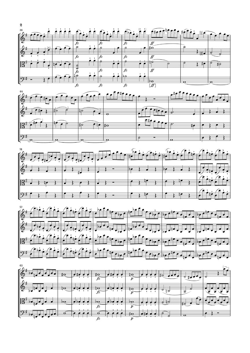 Haydn String Quartets Volume 10 Opus 76 Study Score