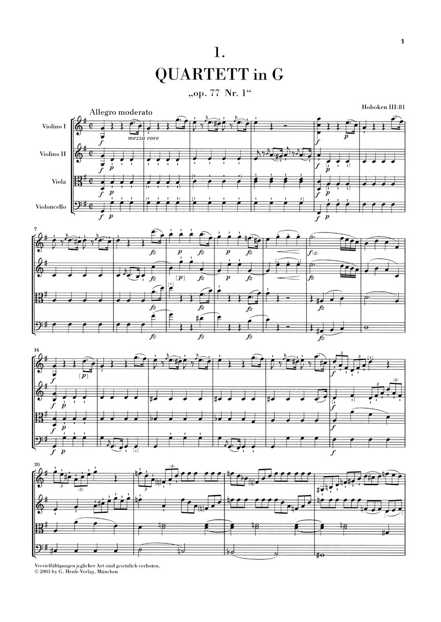 Haydn String Quartets Volume 11 Opus 77 and Op 103