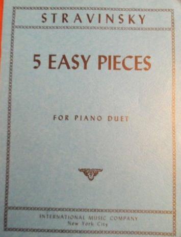 Stravinsky Five Easy Pieces for Piano Duet