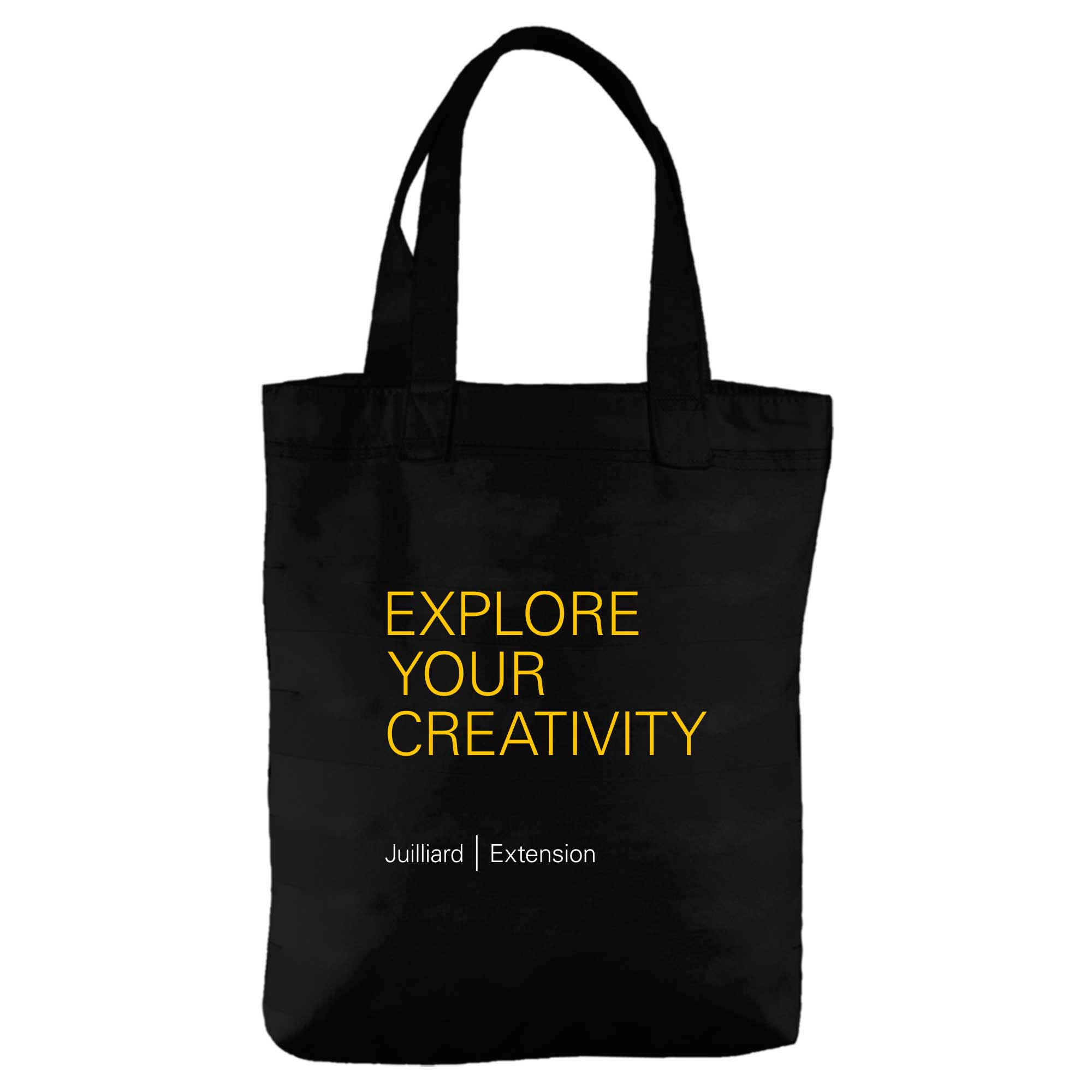 Tote Bag: Juilliard Extension Black Cotton Everyday Tote