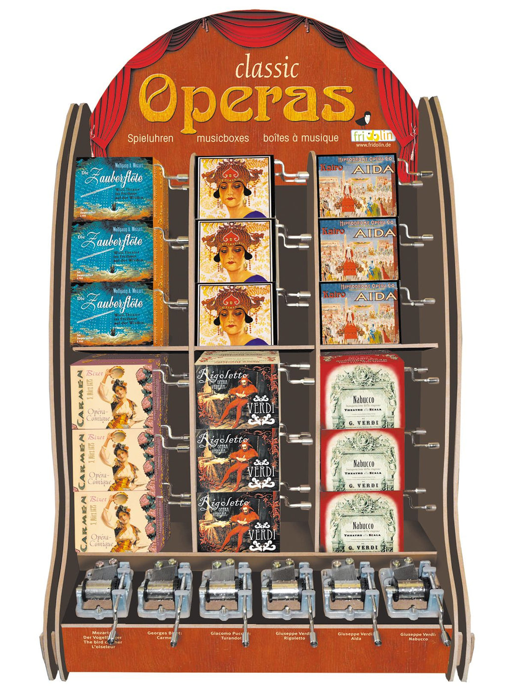 Traiditional Opera Boxes Music Box: Operas | Juilliard Store