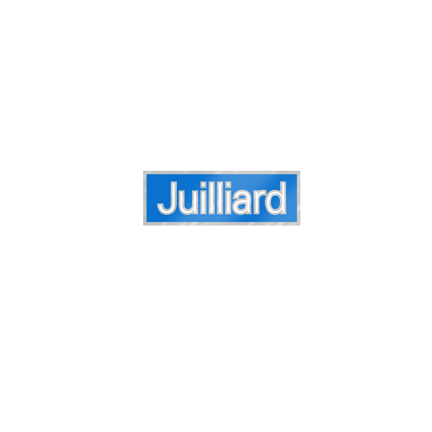 Pin: Juilliard logo, brass (1.5")