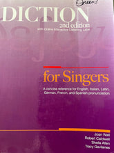 DICTION FOR SINGERS