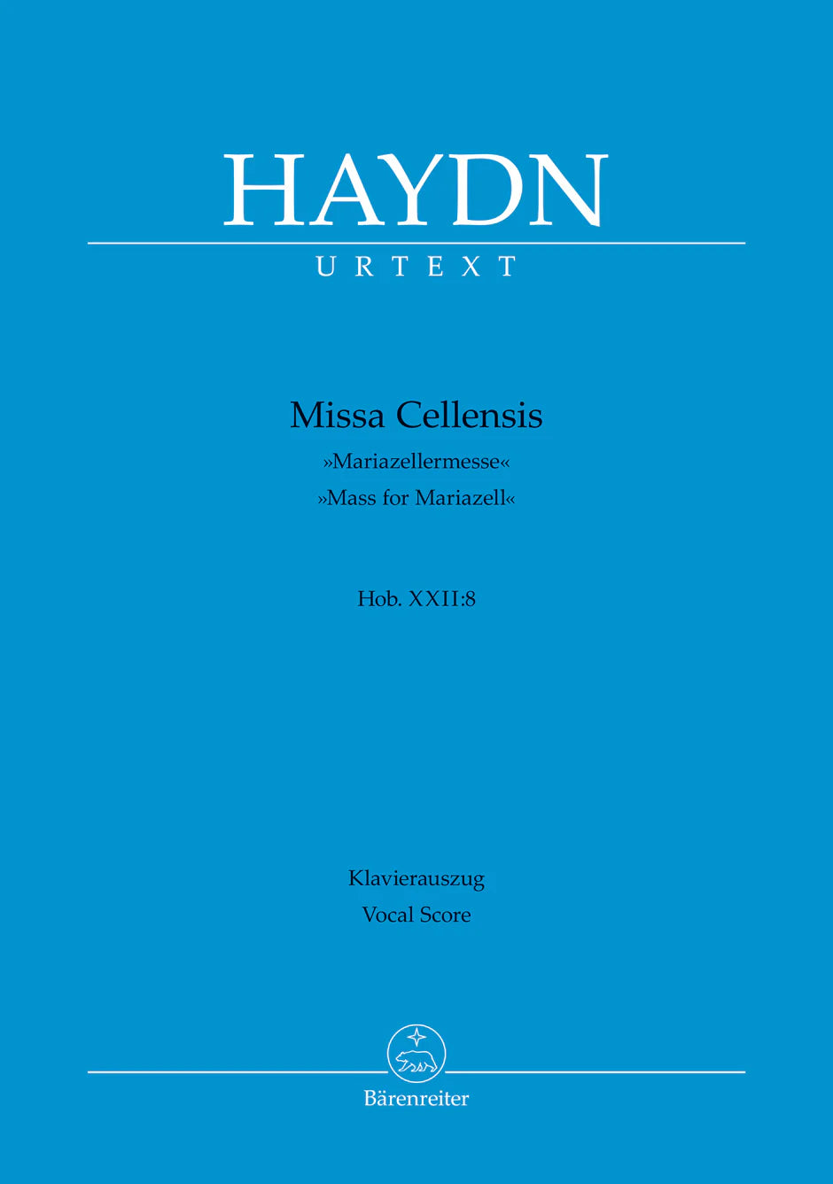 Haydn: Missa Cellensis, Hob. XXII:8 (Vocal Score)