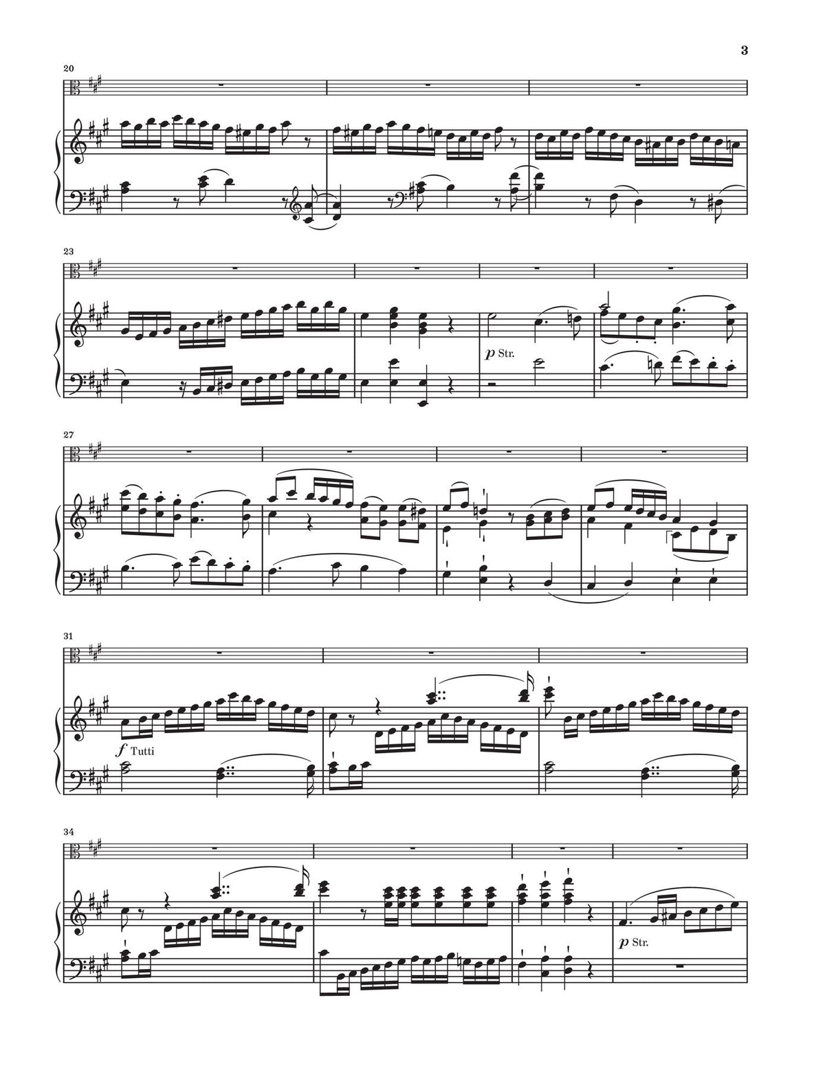 Mozart: Clarinet Concerto A Major K. 622 Viola and Piano, sample page 2 (Henle Horizons, HN 8220)