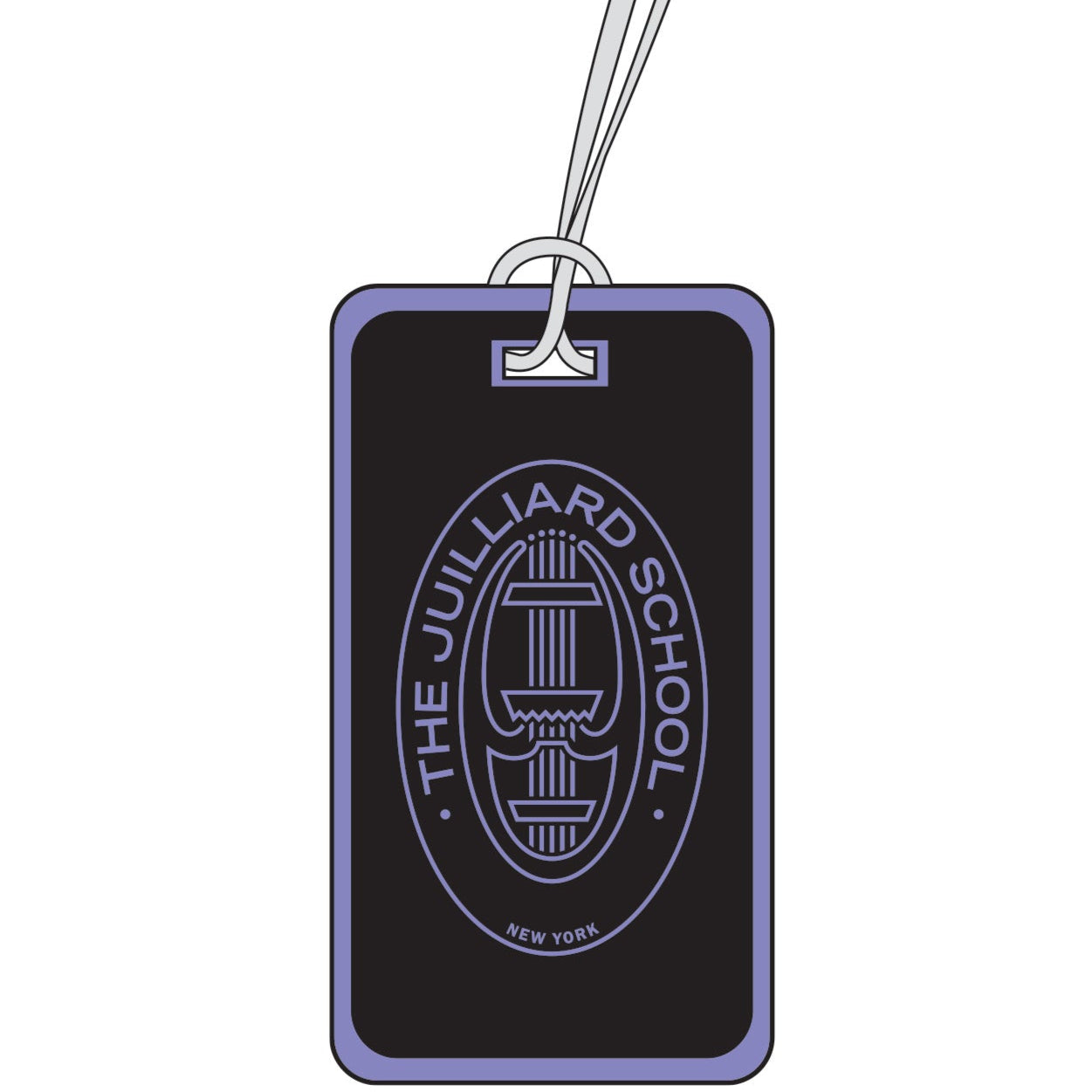 Luggage Tag: Juilliard embroidered logos