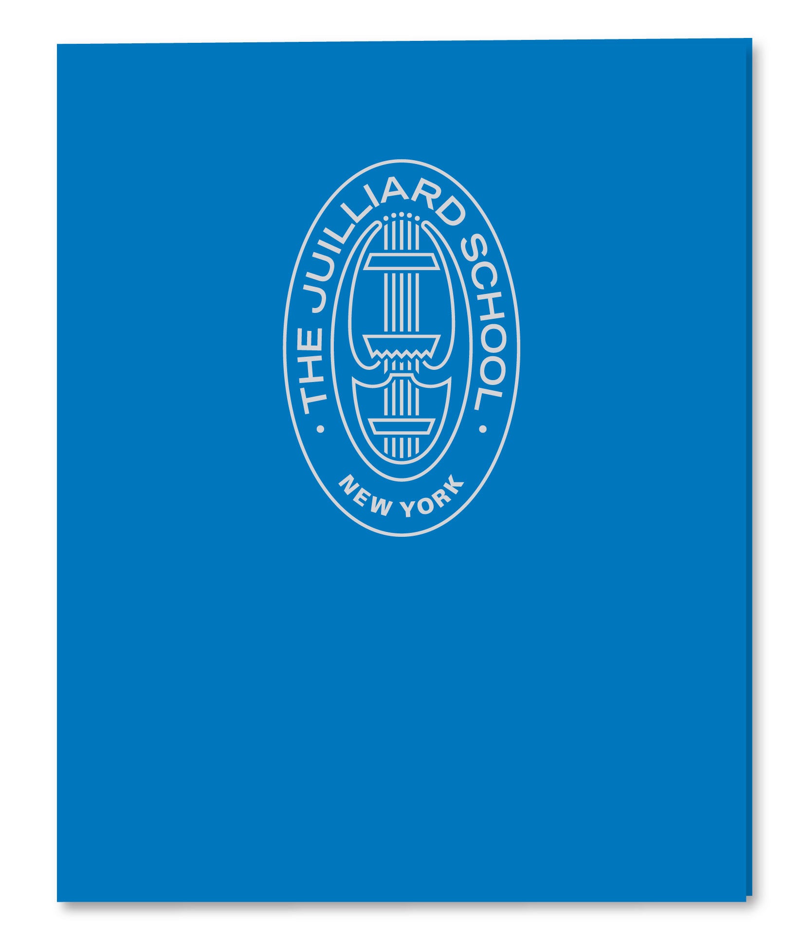 Folder: Juilliard satin finish - seal foil printed on center