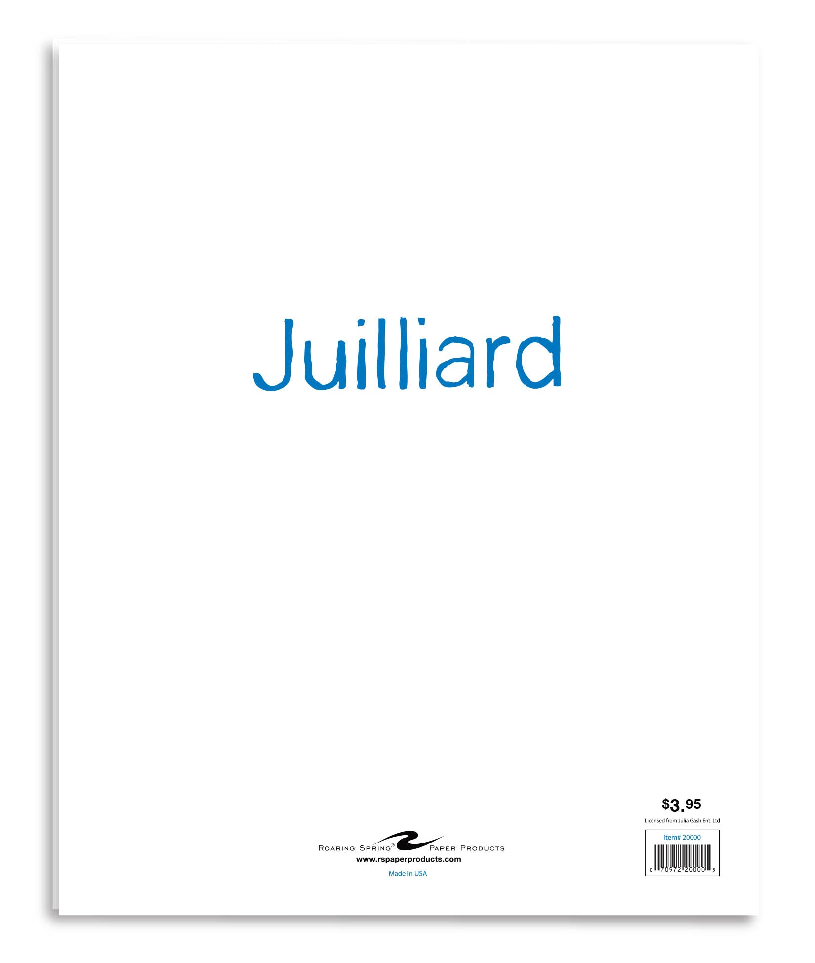 Folder: Juilliard x Julia Gash (2 Pocket Aqueous Paper)